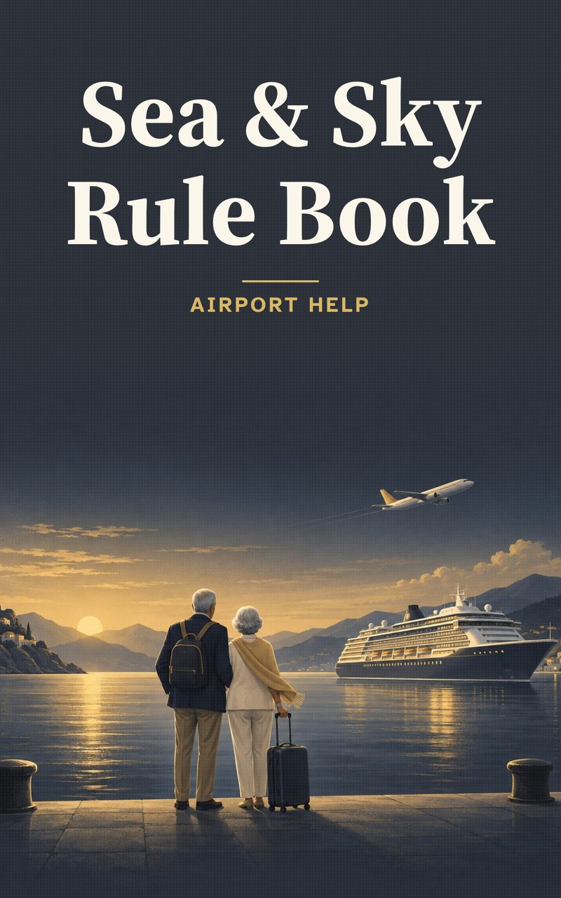 The cover of The Sea & Sky Rule Book for Travelers 60+